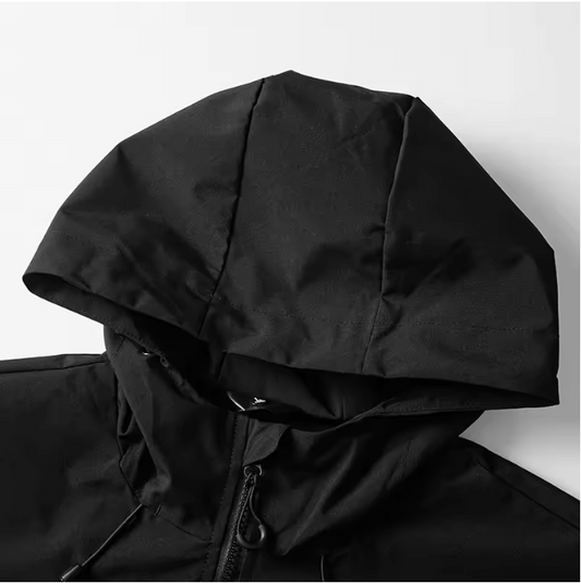 Waterdichte Windbreaker Jas – Unisex Outdoor Regenjas met Capuchon en Ritssluiting