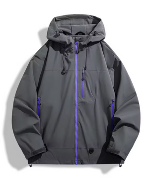 Waterdichte Windbreaker Jas – Unisex Outdoor Regenjas met Capuchon en Ritssluiting