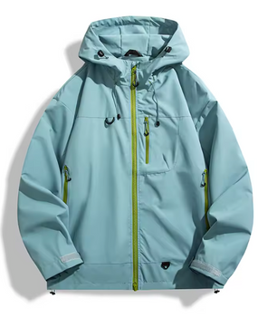 Waterdichte Windbreaker Jas – Unisex Outdoor Regenjas met Capuchon en Ritssluiting