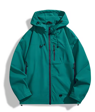 Waterdichte Windbreaker Jas – Unisex Outdoor Regenjas met Capuchon en Ritssluiting