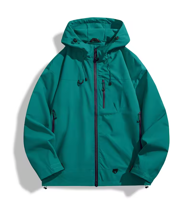 Waterdichte Windbreaker Jas – Unisex Outdoor Regenjas met Capuchon en Ritssluiting