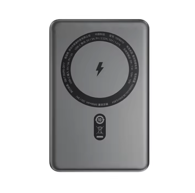 Magnetische Powerbank 10000mAh – Draadloze Fast Charge met USB-C en Compact Design