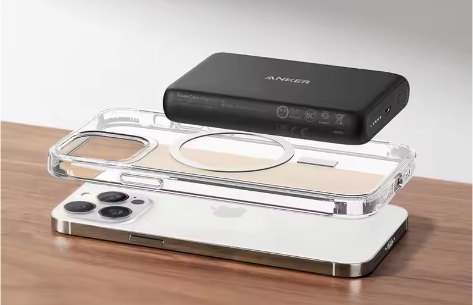 Magnetische Powerbank 5000mAh – Draadloze Oplader met USB-C en Compact Design