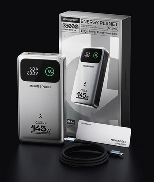 Powerbank 25000mAh – 140W Fast Charge met USB-C voor Laptop en Smartphone