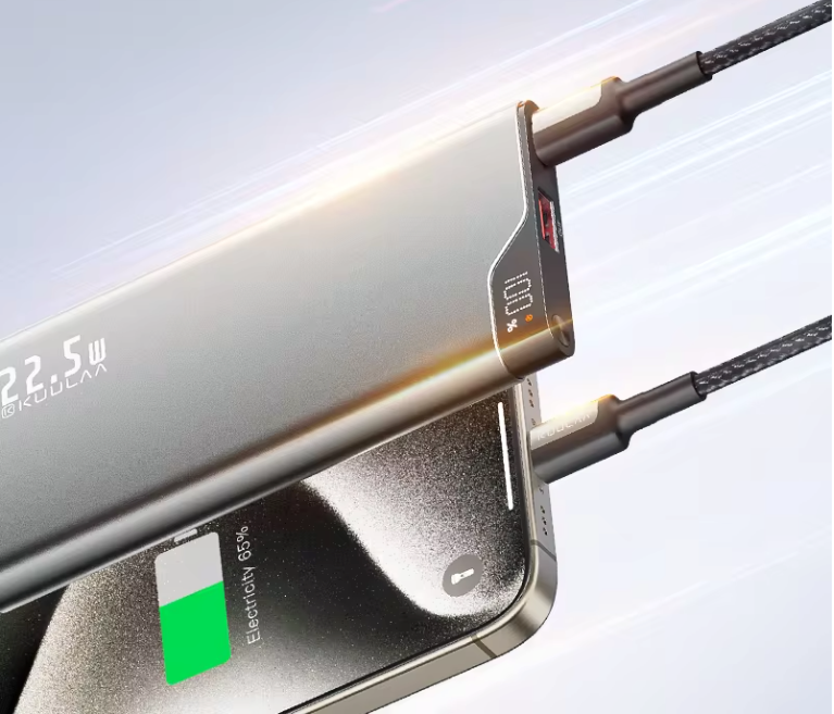 Powerbank 10000mAh – 22.5W Fast Charge met USB-C en LED Display