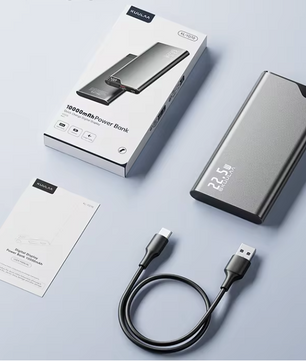 Powerbank 10000mAh – 22.5W Fast Charge met USB-C en LED Display