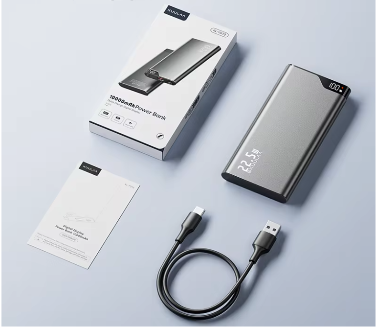 Powerbank 10000mAh – 22.5W Fast Charge met USB-C en LED Display
