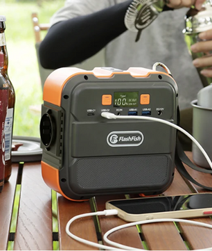 Draagbare Power Station 120W – Mini Generator met 230V, USB-C en 97Wh Batterij