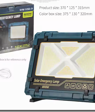 Krachtige LED Camping Lamp – Dimbare Outdoor Lamp met USB-C, Zonnepaneel en Statief