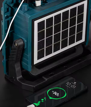 Krachtige LED Camping Lamp – Dimbare Outdoor Lamp met USB-C, Zonnepaneel en Statief