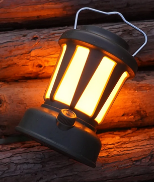 Solar Camping Lamp – Dimbare LED Lantaarn met USB-C en Warm/Koud Licht voor Outdoor