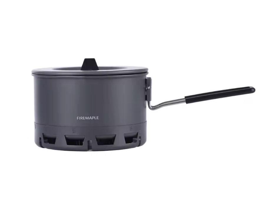 Ultralichte Camping Kookpot 800 ml – Compacte Heat Exchanger Pan voor Hiking en Outdoor