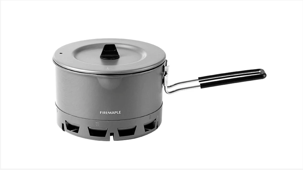 Ultralichte Camping Kookpot 800 ml – Compacte Heat Exchanger Pan voor Hiking en Outdoor