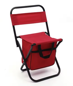 Opvouwbare Campingstoel met Koeltas – Lichtgewicht Vouwstoel met Rugleuning voor Strand en Outdoor