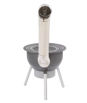 Multifunctioneel Camping Kooktoestel – Houtgestookte Stove met Grillrek voor Outdoor Koken en Verwarmen