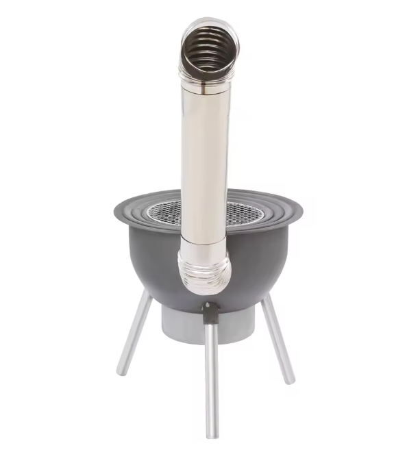 Multifunctioneel Camping Kooktoestel – Houtgestookte Stove met Grillrek voor Outdoor Koken en Verwarmen