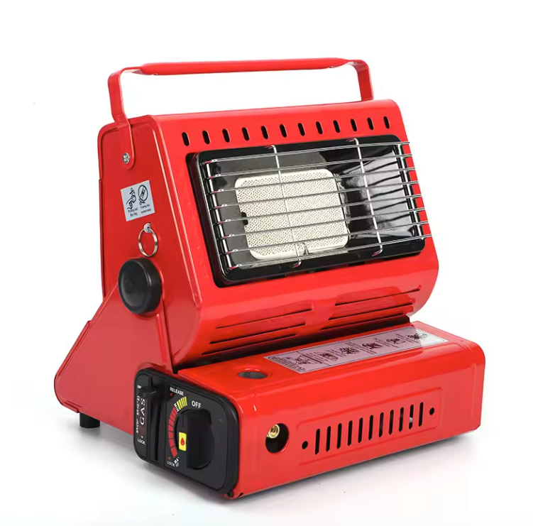 Draagbare Butaan Kachel – Camping Heater met Dubbele Warmtebron voor Outdoor en Noodgebruik