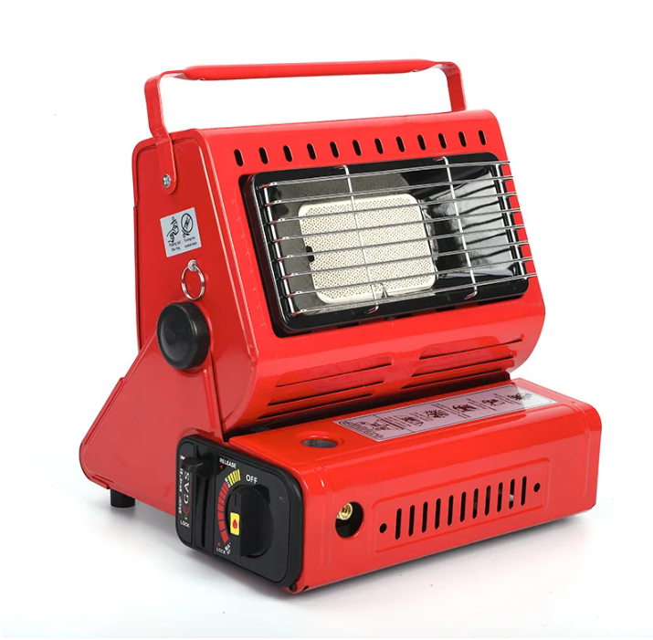 Draagbare Butaan Kachel – Camping Heater met Dubbele Warmtebron voor Outdoor en Noodgebruik