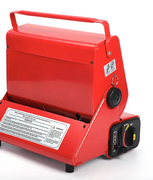 Draagbare Butaan Kachel – Camping Heater met Dubbele Warmtebron voor Outdoor en Noodgebruik