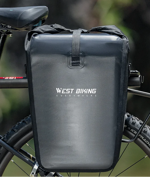 Waterdichte Fietstas 25L – Bagagedrager Zijtas met Grote Capaciteit en Reflectie