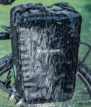 Waterdichte Fietstas 25L – Bagagedrager Zijtas met Grote Capaciteit en Reflectie