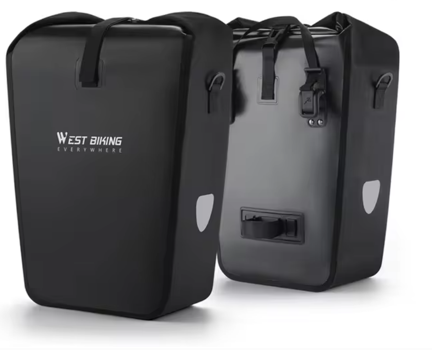 Waterdichte Fietstas 25L – Bagagedrager Zijtas met Grote Capaciteit en Reflectie