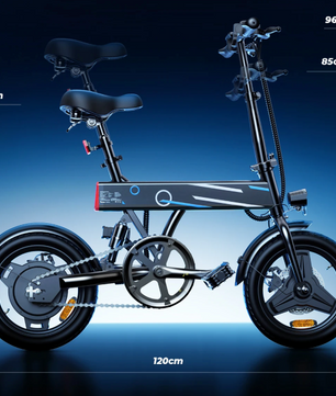 Opvouwbare Elektrische Fiets 14 Inch – 250W E-Bike met LCaD Display