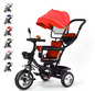 Meegroeifiets 3-in-1 Kinderdriewieler – Met Duwstang, Zonnescherm en Mand