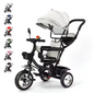 Meegroeifiets 3-in-1 Kinderdriewieler – Met Duwstang, Zonnescherm en Mand