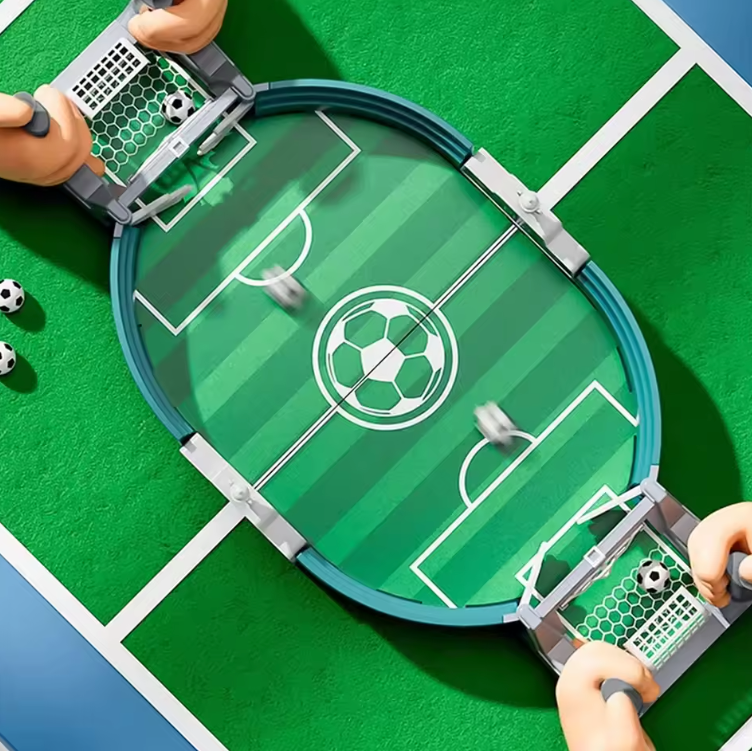 Mini Tafelvoetbal Spel – Desktop Voetbaltafel voor 2 Personen en Familieplezier