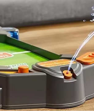 Tafelvoetbal Spel – Mini Voetbaltafel met Interactief Water Effect voor 2 Personen