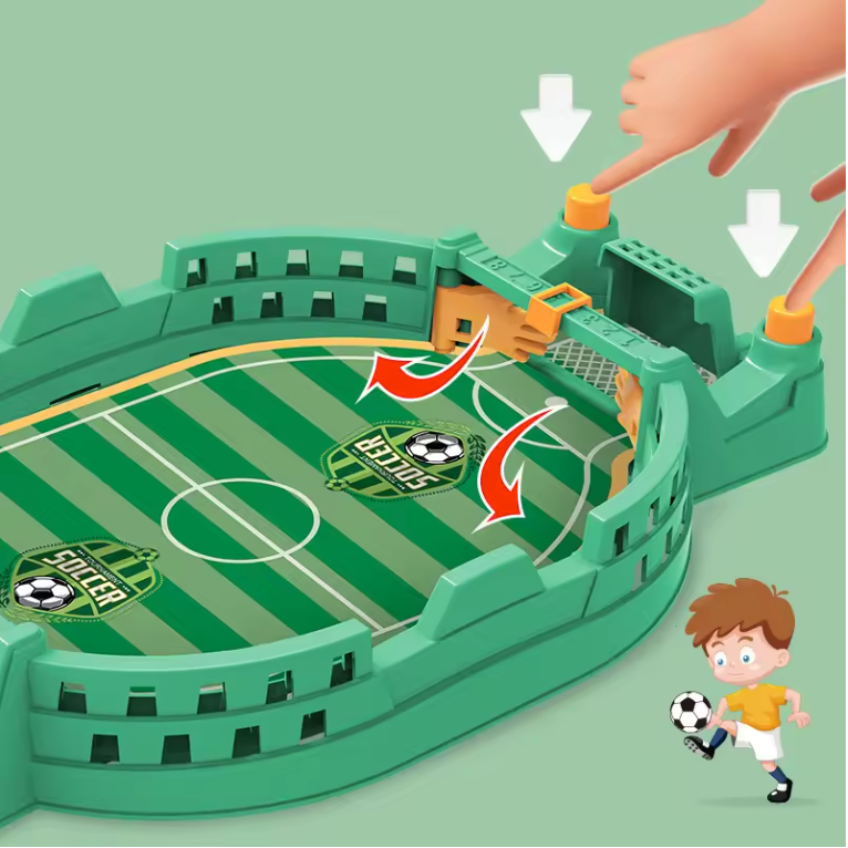 Mini Tafelvoetbal Spel – Desktop Voetbaltafel voor 2 Personen en Gezinsplezier