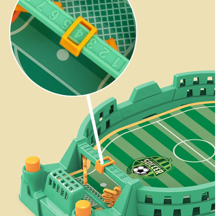 Mini Tafelvoetbal Spel – Desktop Voetbaltafel voor 2 Personen en Gezinsplezier