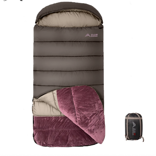 XL Winterslaapzak voor Volwassenen – Extra Breed en Lang, Lichtgewicht Camping Slaapzak voor Outdoor Gebruik