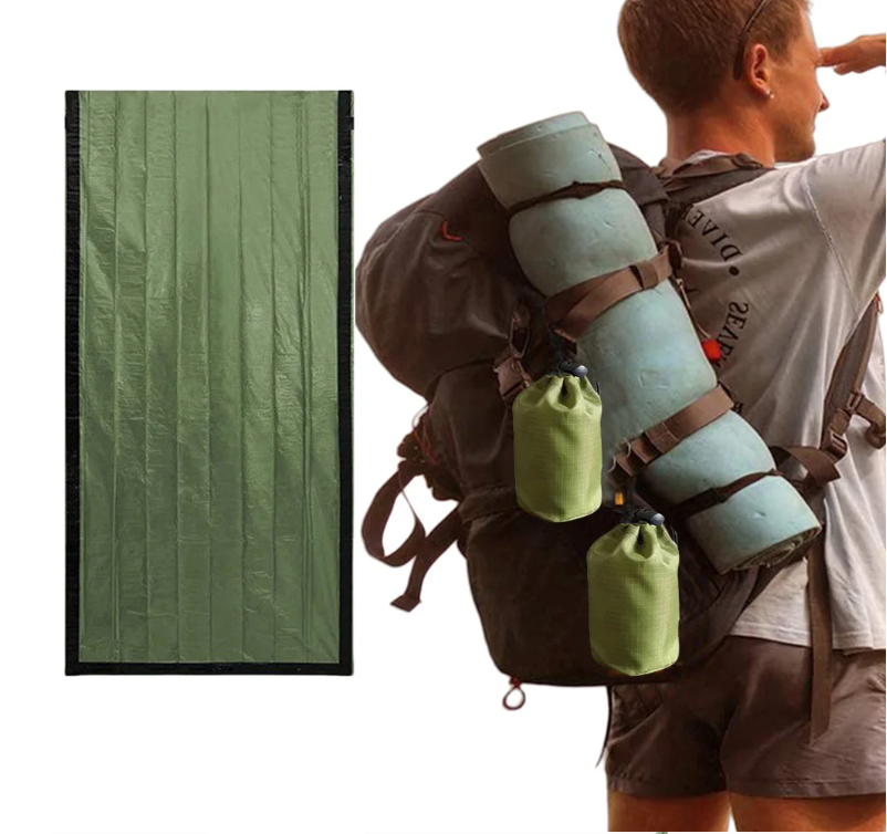 Nooddeken Bivakzak – Waterdichte Thermische Slaapzak voor Outdoor en Survival