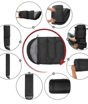Multifunctionele Envelop Slaapzak – Draagbare Reisslaapzak met Isolatie voor Camping en Hotel