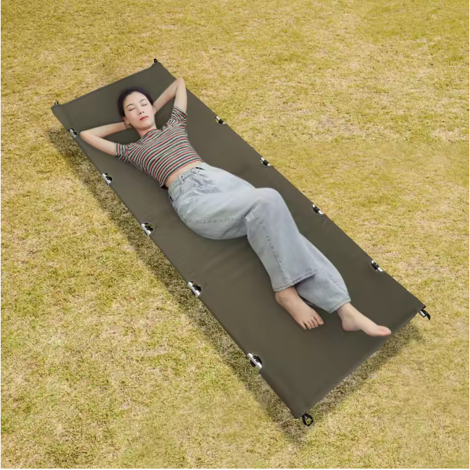 Ultralicht Opvouwbaar Campingbed – Compact Draagbaar Slaapbed voor Kamperen en Reizen (150 kg Belastbaar)