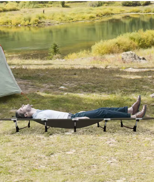 Ultralicht Opvouwbaar Campingbed – Compact Draagbaar Slaapbed voor Kamperen en Reizen (150 kg Belastbaar)