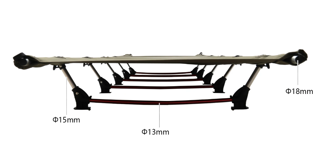 Ultralicht Opvouwbaar Campingbed – Compact Draagbaar Slaapbed voor Kamperen en Reizen (150 kg Belastbaar)