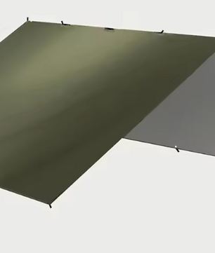 Waterdicht Bushcraft Tarp 19 Ophangpunten – Multifunctioneel Zonnescherm en Outdoor Luifel 3x3m / 3x4m / 3x5m / 4x4m