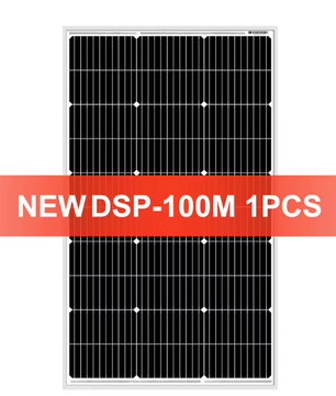 100W Vast Zonnepaneel 18V – Waterdicht Monokristallijn Paneel voor 12V Systemen, Camping en RV