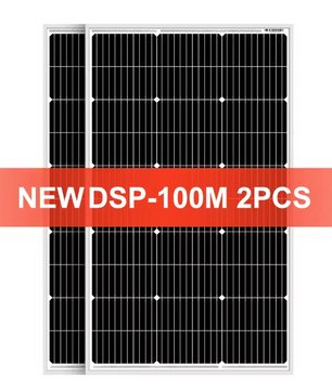 100W Vast Zonnepaneel 18V – Waterdicht Monokristallijn Paneel voor 12V Systemen, Camping en RV