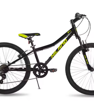 Kinder Mountainbike 24 Inch – Fiets met Vering en Stevig Frame voor Jongens en Meisjes