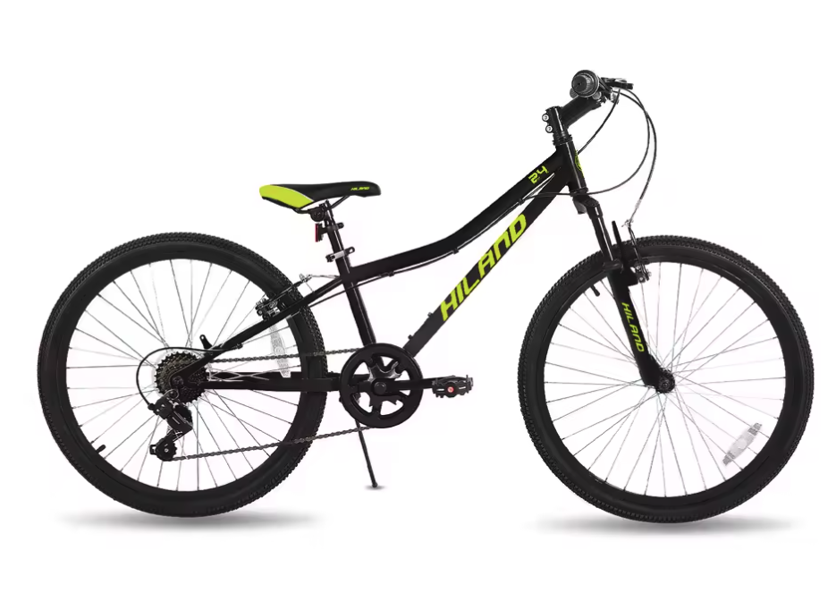 Kinder Mountainbike 24 Inch – Fiets met Vering en Stevig Frame voor Jongens en Meisjes