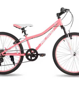 24 Inch Mountainbike Kinderfiets – Met Voorvering, Stevig Frame en Sportief Design