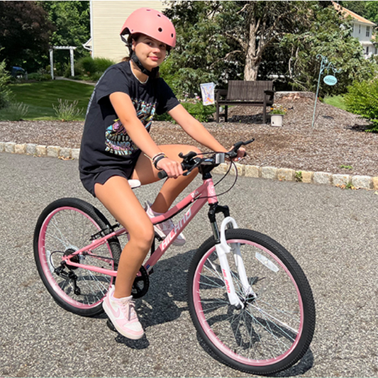 Kinder Mountainbike 24 Inch – Fiets met Vering en Stevig Frame voor Jongens en Meisjes