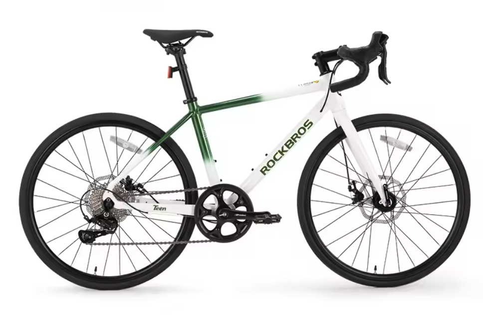 Kinder Racefiets 22 Inch – Aluminium Fiets met 10 Versnellingen en Schijfremmen