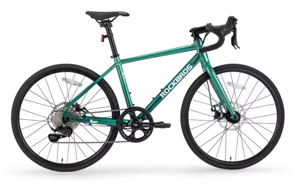 Kinder Racefiets 22 Inch – Aluminium Fiets met 10 Versnellingen en Schijfremmen