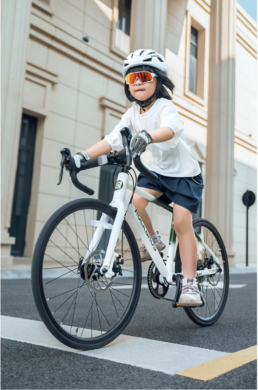 Kinder Racefiets 22 Inch – Aluminium Fiets met 10 Versnellingen en Schijfremmen
