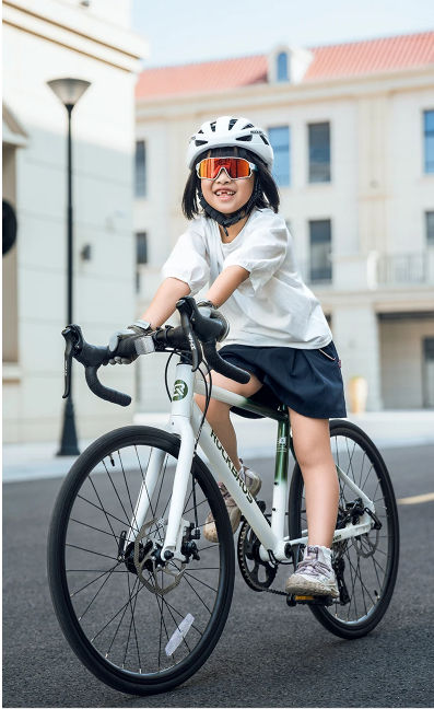 Kinder Racefiets 22 Inch – Aluminium Fiets met 10 Versnellingen en Schijfremmen